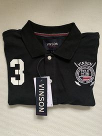 NOWA koszulka czarna Vinson polo club