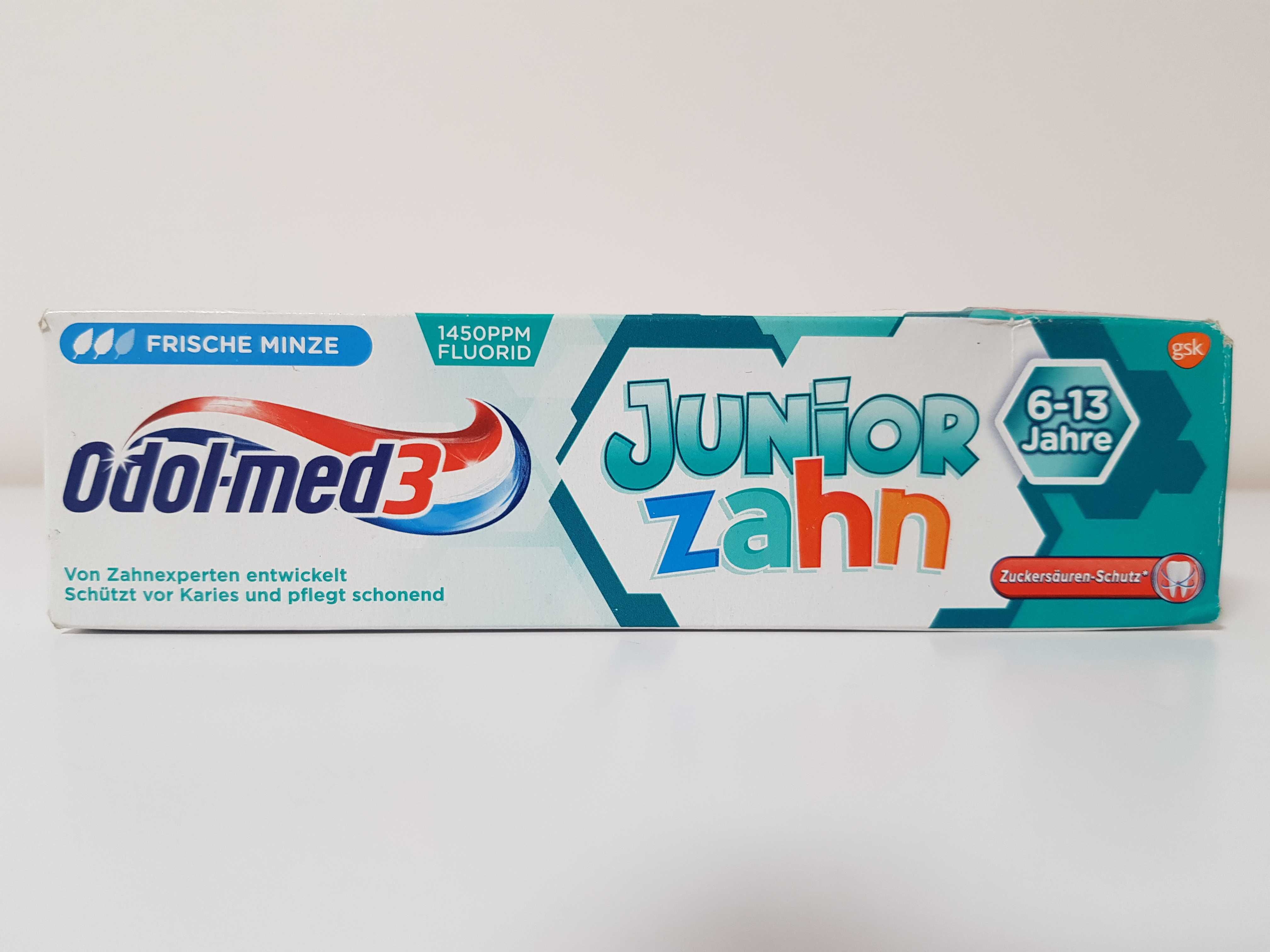 Дитяча зубна паста Odol-med3 Junior Zahn 6-13 Jahre (75ml)