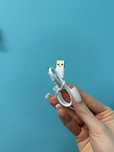 biały kabel usb – micro usb do ładowania / c danych, uniwersalny