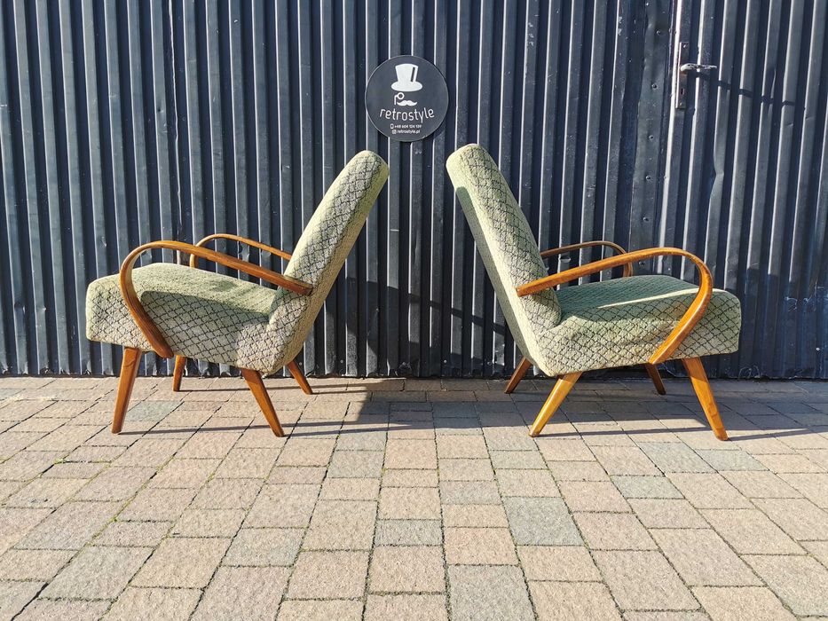 Fotel Czechosłowacja TON mod.53 proj. J. Šmídek, PRL Design, Vintage