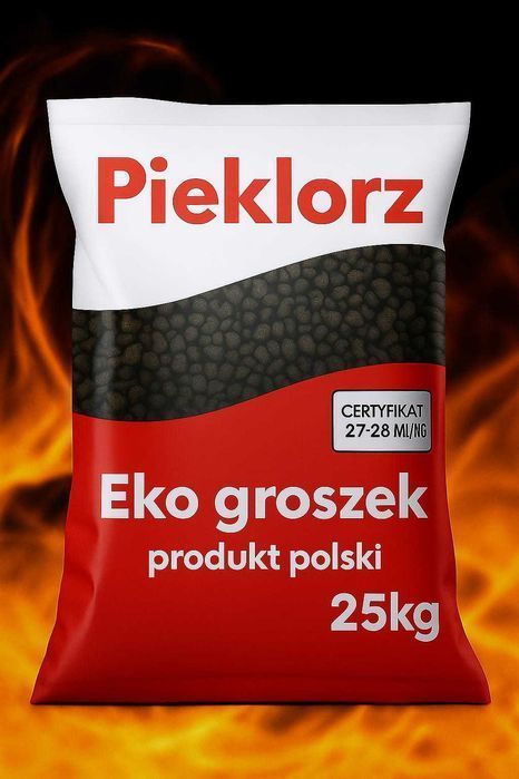 Groszek Premium, Wysoko Kaloryczny, Workowany, (eko-groszek,węgiel)