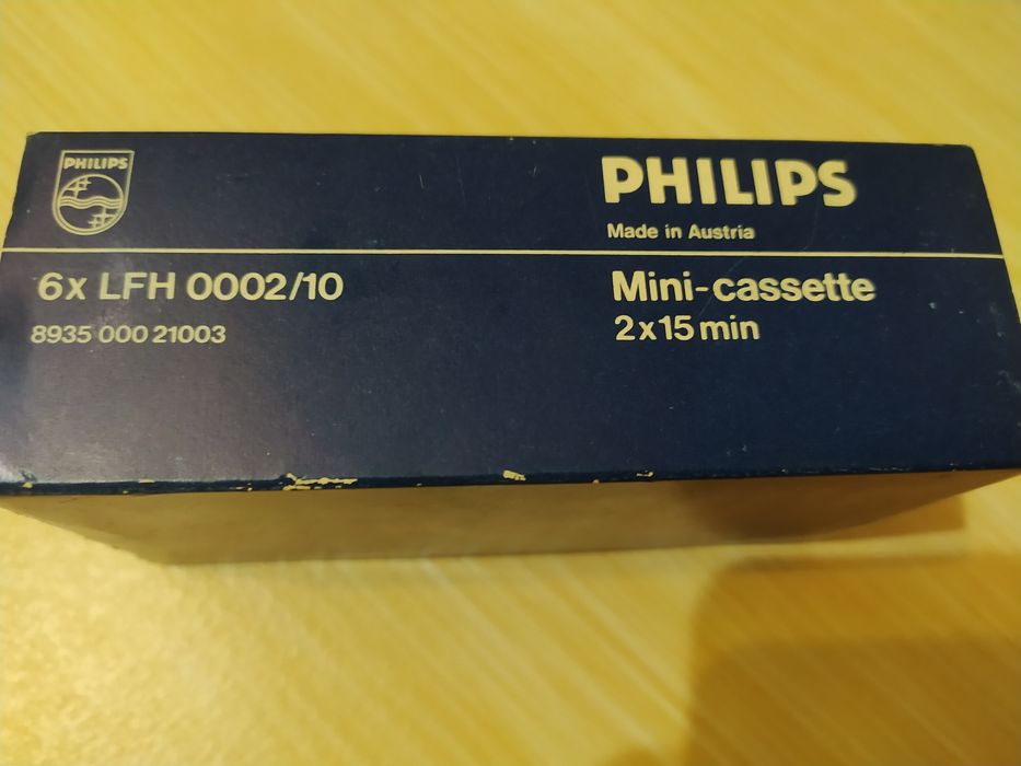 Kasety Philips mini do dyktafonu