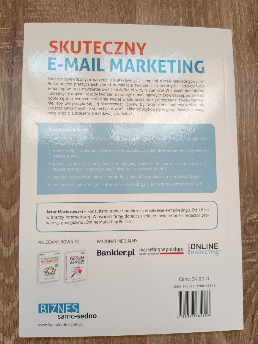 Książka Skuteczny e-mail marketing A. Maciorowski