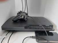 PS3 Slim przeróbka hen 465gb + oryginalny pad + zewnetrzny dysk + gry