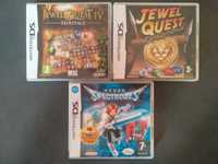 Zestaw 3 gier Nintendo DS. 2x Jewel Quest i Spectrobes.