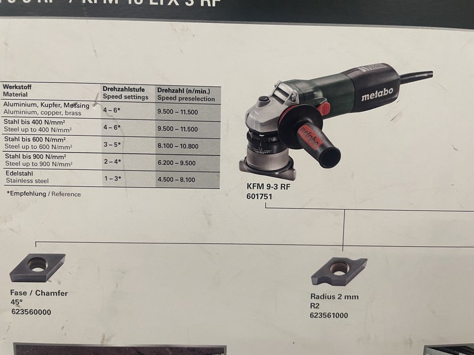 Metabo KFM 9-3 RF frezarka krawędziowa do metalu