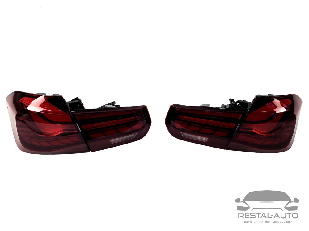 Задние фонари стопы BMW 3 F30 2012-2018 В стиле BMW M4 F82 CS красные