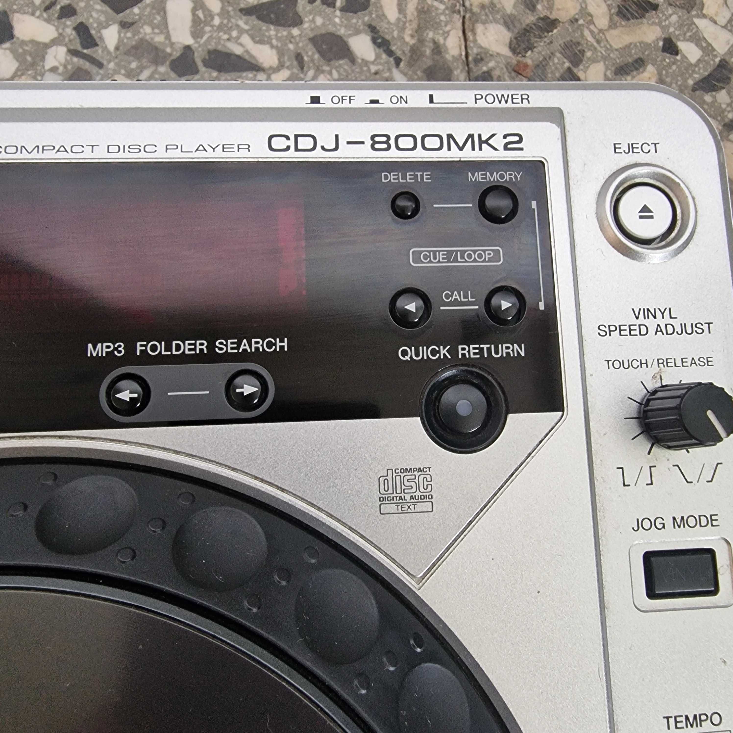 Gramofon cyfrowy Pioneer CDJ-800 MK2 obsługa formatu audio MP3 CBR VBR