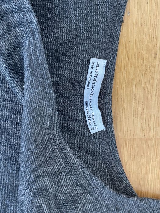 Vestido zara M cinza