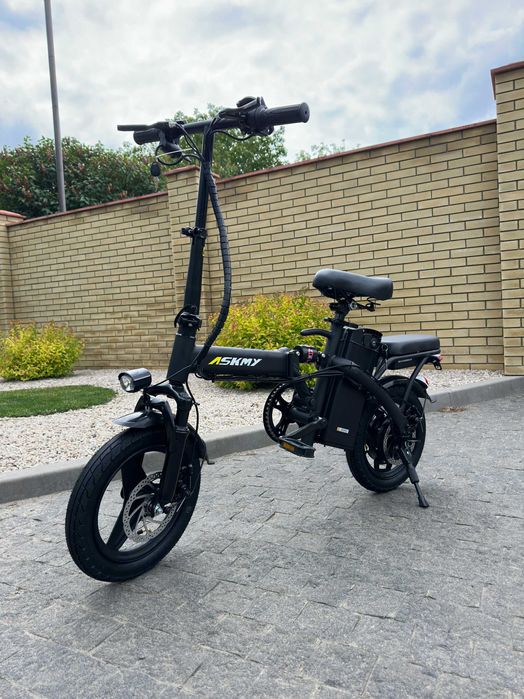 Електровелосипед ASKMY U15 чорний (48V 600W 18AH з сидінням та кошиком