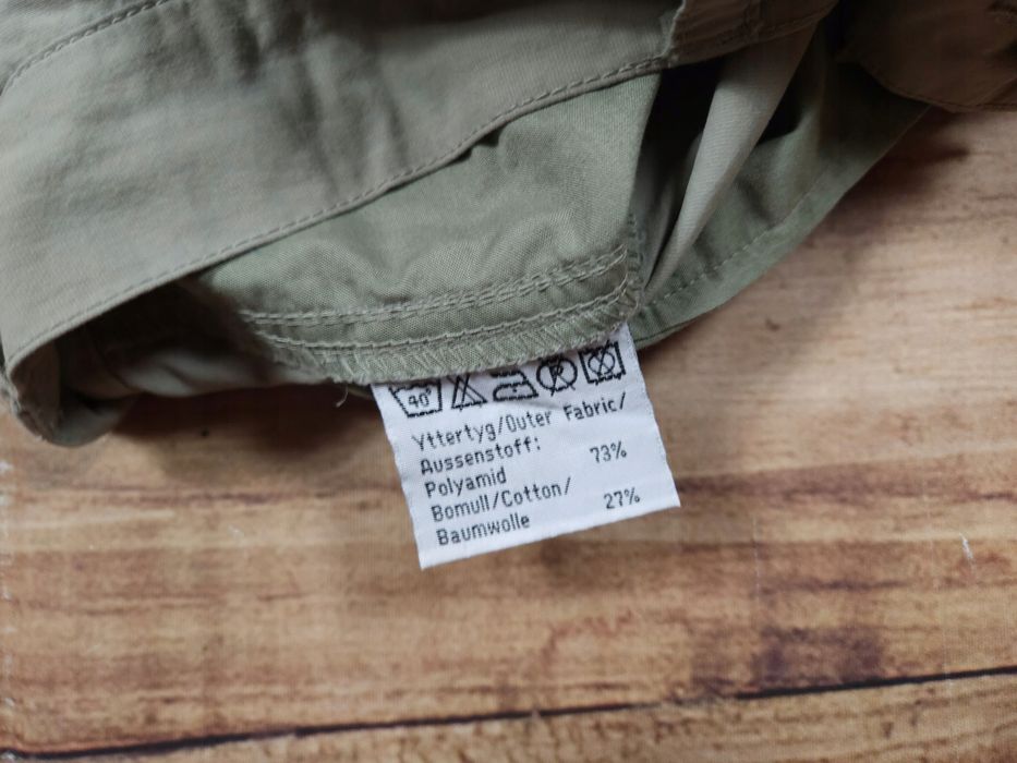 FJALLRAVEN Spodenki Cargo Beżowe Logowane r. 52