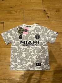 Szara koszulka Bape x Inter Miami