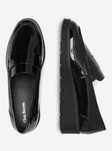 Nowe buty loafersy na koturnie 39 czarne