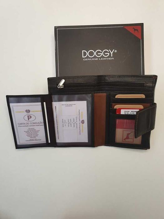 Carteira Doggy Homem ou Senhora (em pele)
