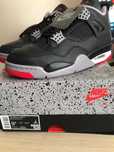 Air Jordan 4 Retro Bred - black/fire red-cement grey