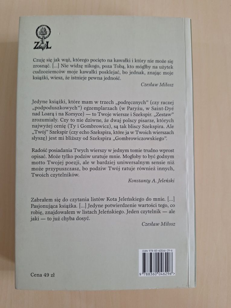 Miłosz Jeleński Korespondencja