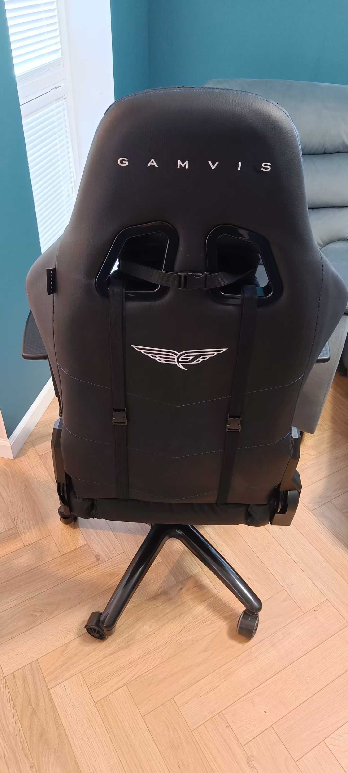 Materiałowy Fotel Gamingowy Gamvis PHANTOM Niebieski