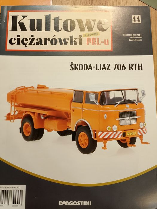Kultowe ciężarówki prl deagostini Skoda-Liaz 706 RTH polewaczka nr 44