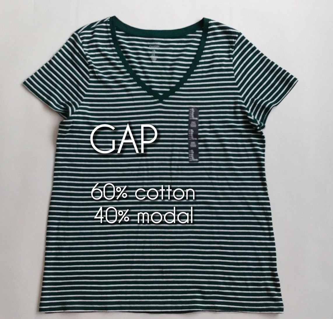 GAP T-shirt w paski  roz.XL