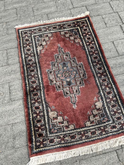 Dywan pakistański orientalny wełniany ręcznie tkany medalion Pakistan