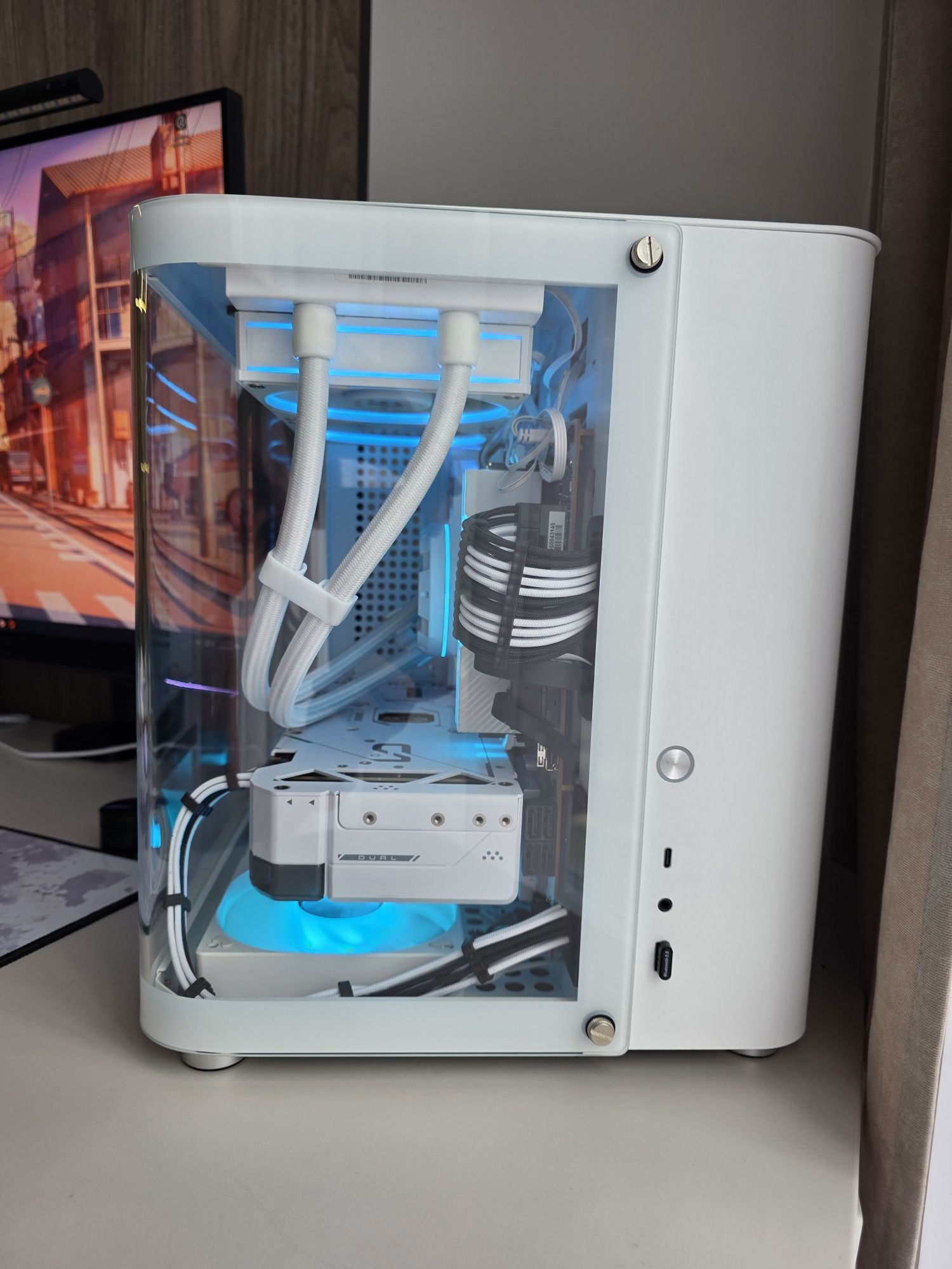 Корпус Jonsbo TK-1 White (TK-1 White) | Micro ITX | акваріум