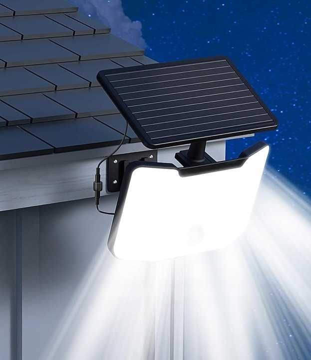 Lampa solarna LED czujnik ruchu i zmierzchu oświetl ogród bez prądu