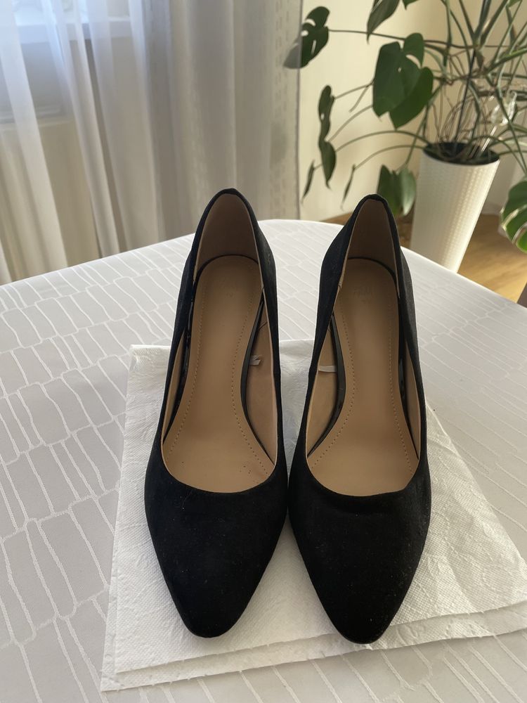 Czółenka nowe buty H&M czarne r.39