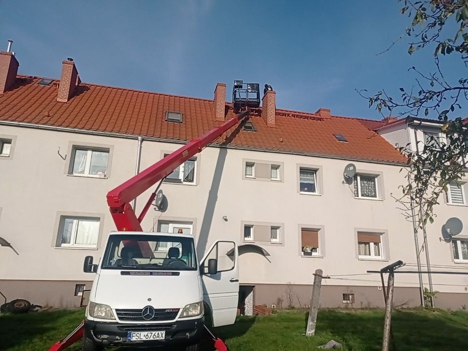 Usługi podnośnikami koszowymi 22 metry