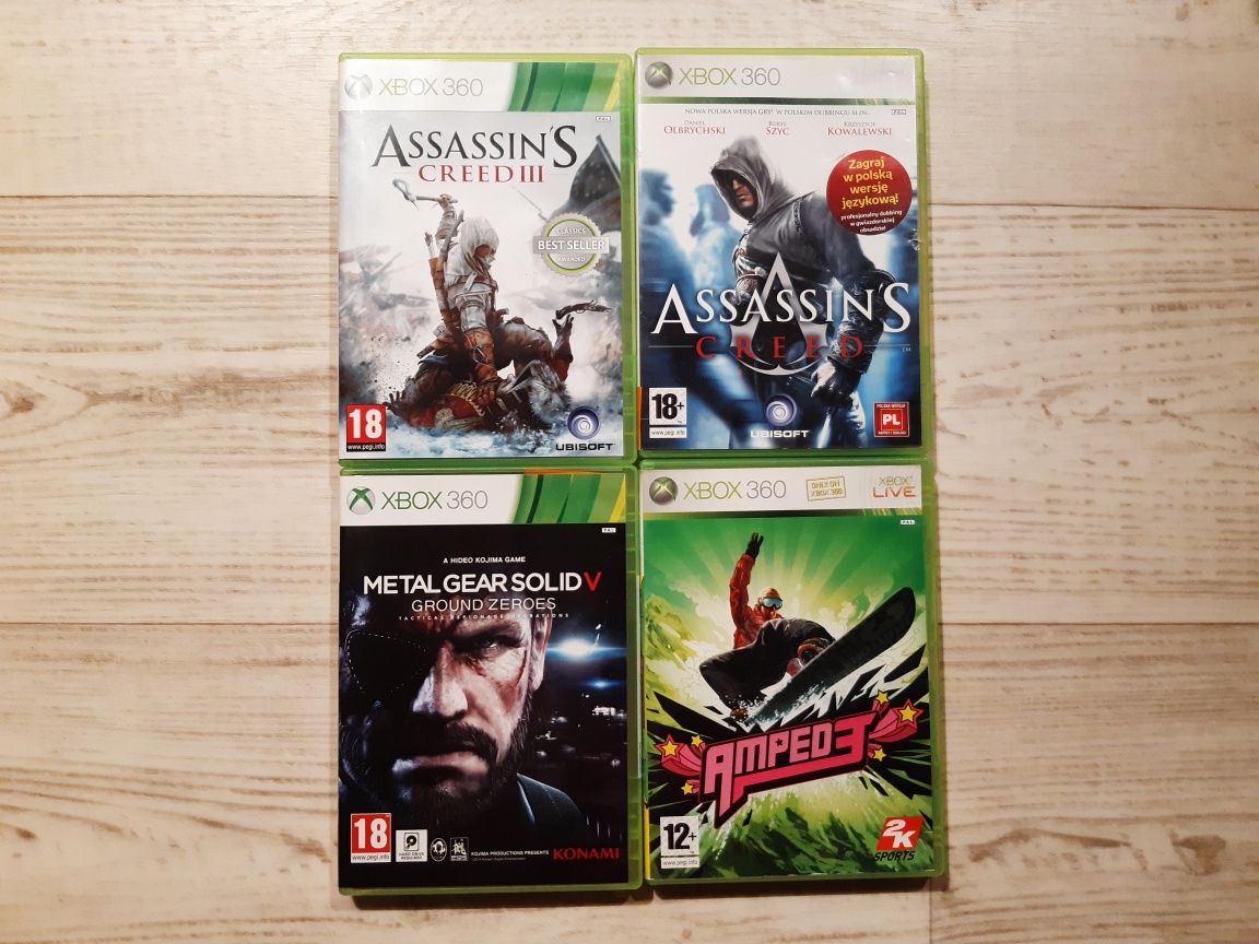 Gry xbox  360 Assassin 's amped 3 metal Gear solid