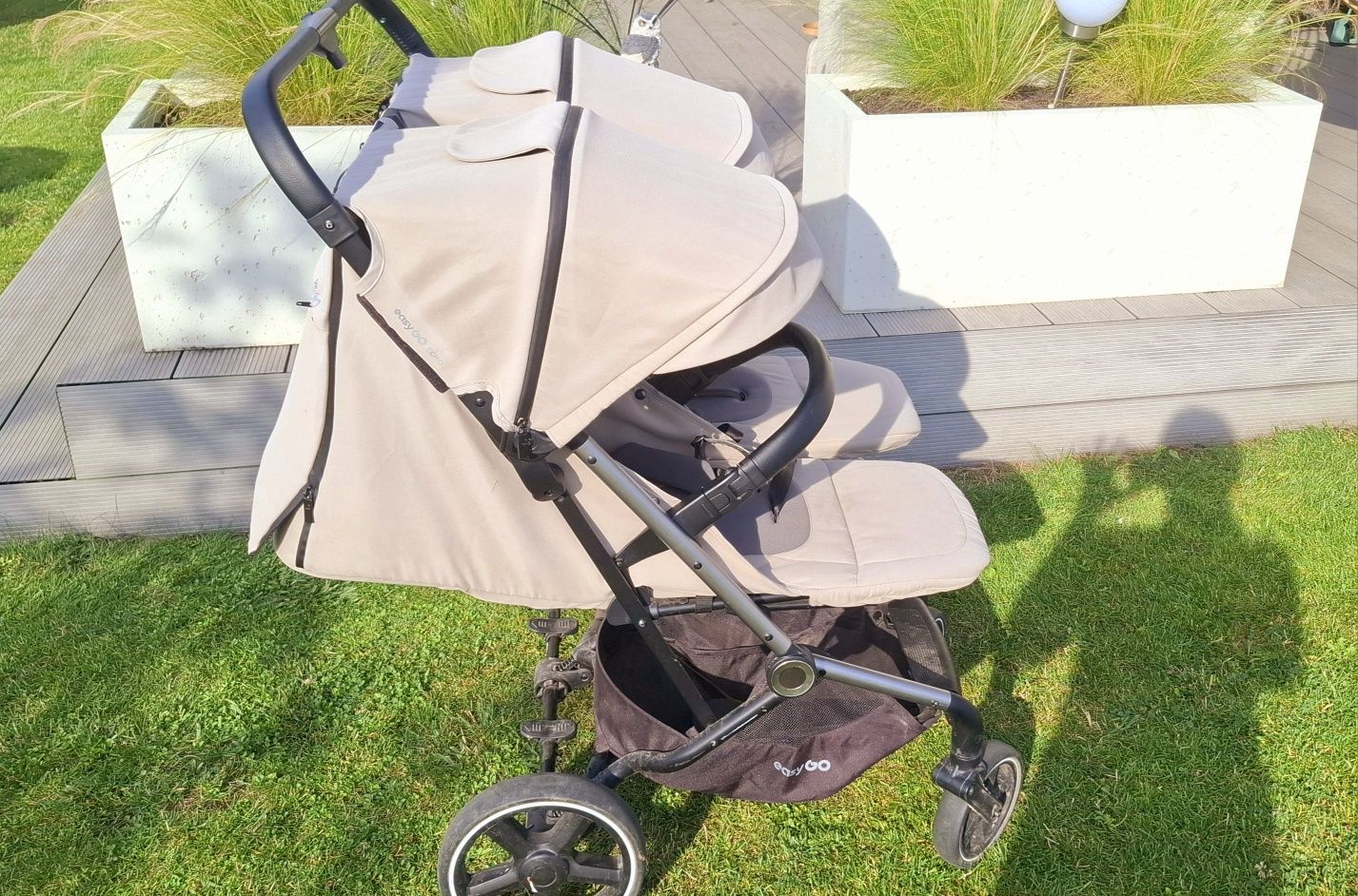 Easy go lekkie wózek spacerowy ROK PO ROKU plus akcesoria