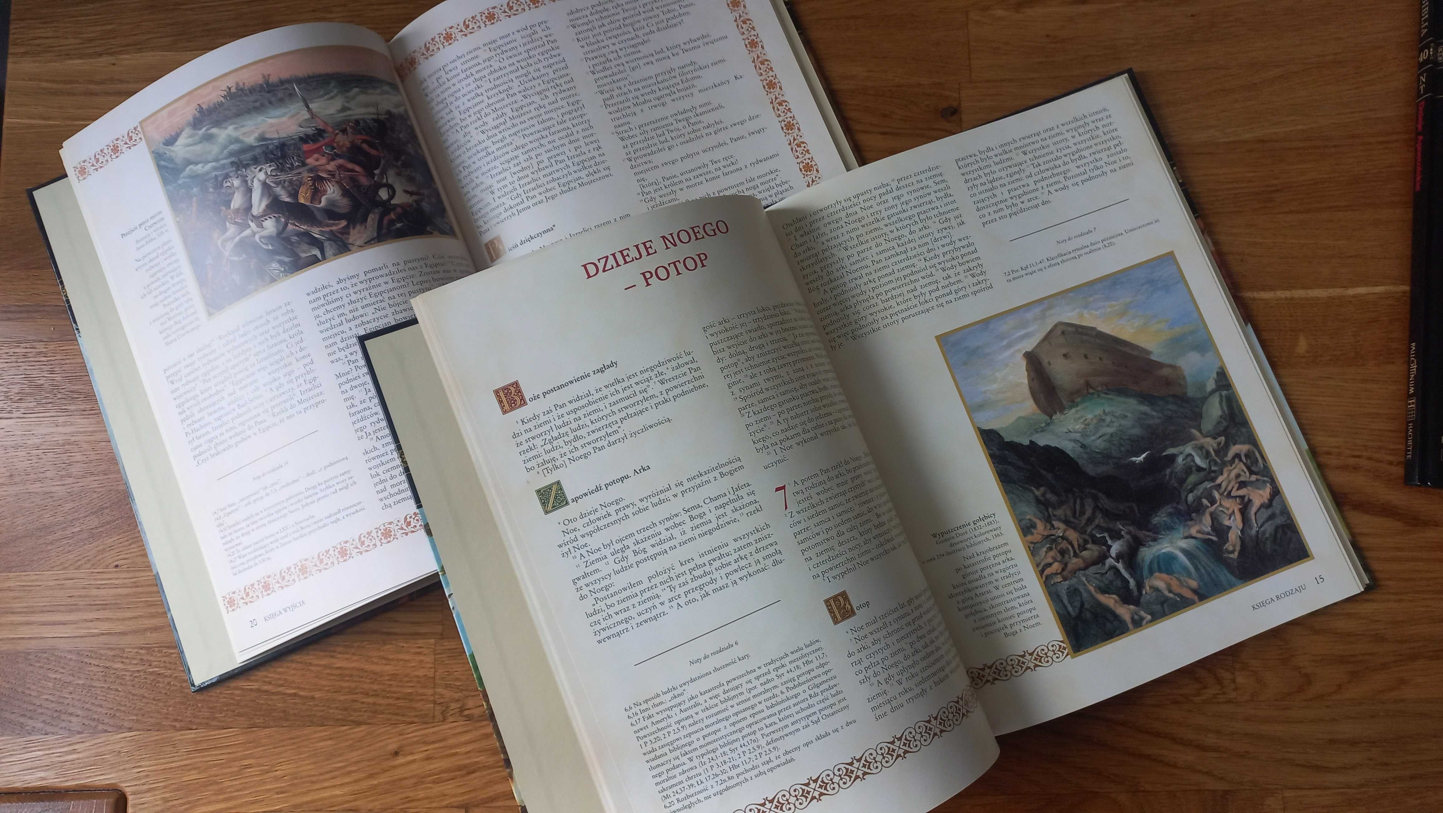 Ilustrowana Biblia Tysiąclecia - wyd. Pallottinum Hachette - 8 tomów