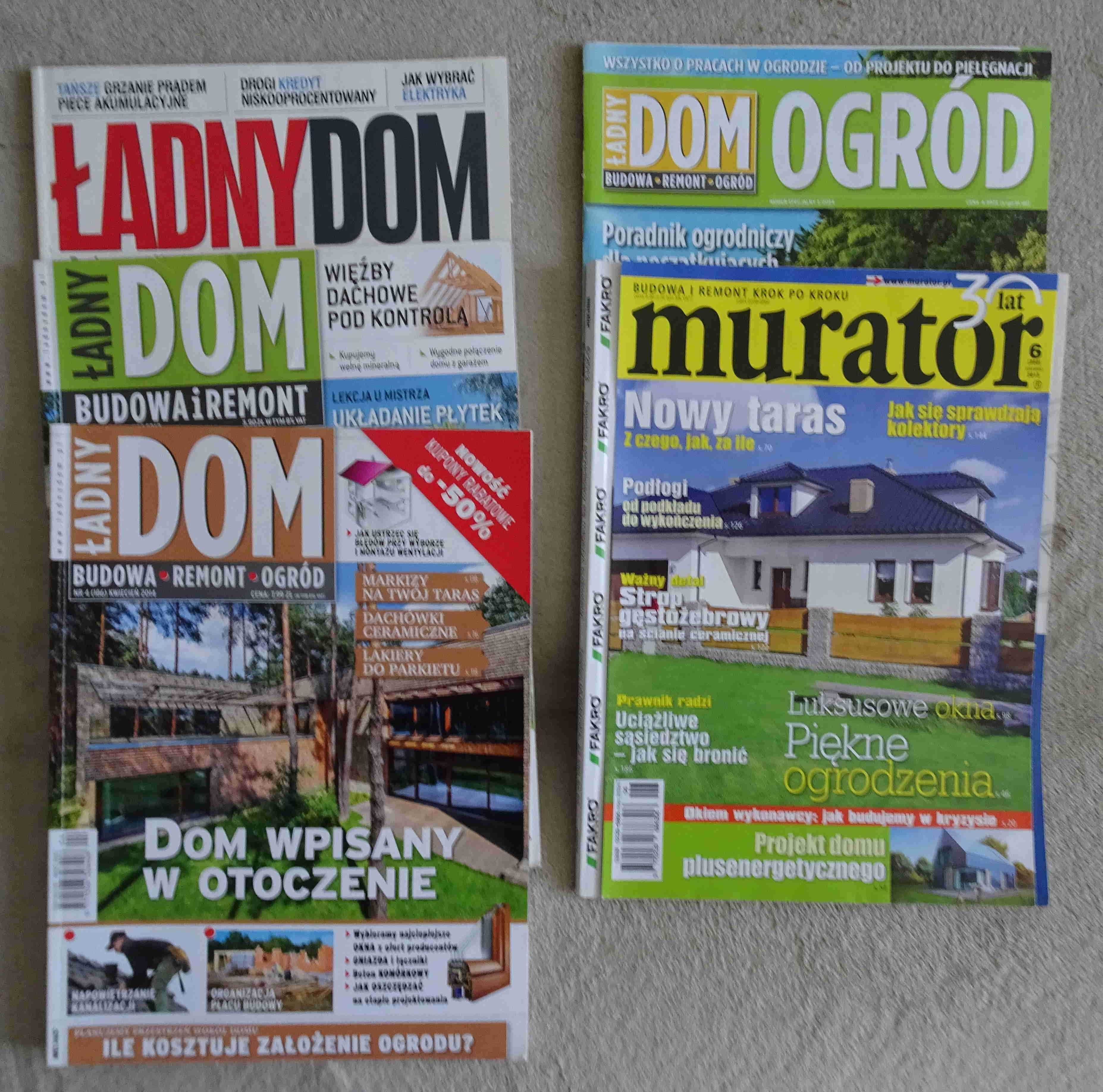 Gazety o mieszkaniach-budownictwie- 11 egz.-Moje mieszkanie, Ładny dom