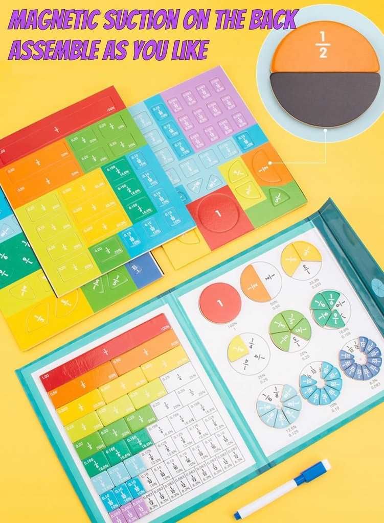 BLOOOK Montessori Drewniany kalkulator do nauki matematyki ENG