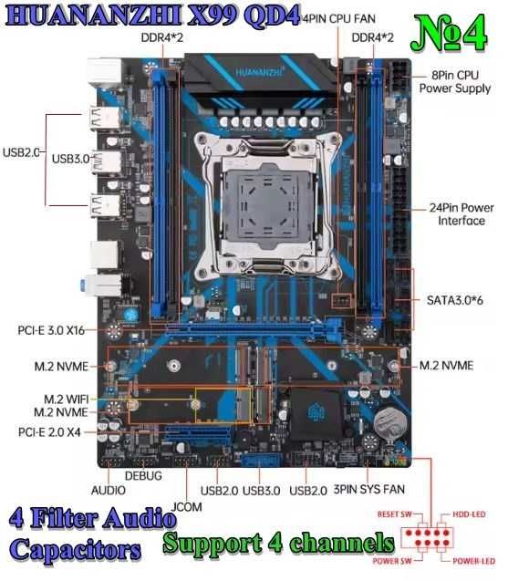 Комплект 2011 х99 2680v4 1650v4 2667v4 DDR4 32GB