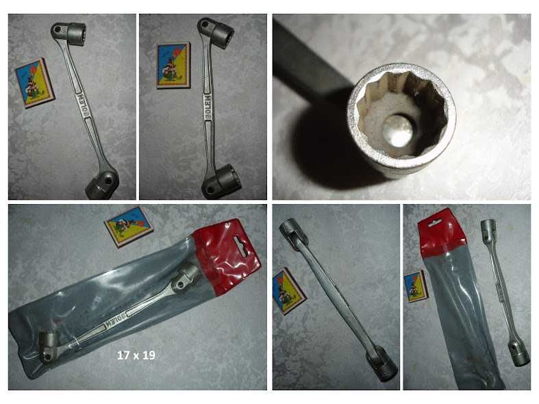 КЛЮЧІ 17 х 19 - гайковий ріжковий і накидний шарнірний. НОВІ. РАРИТЕТ.