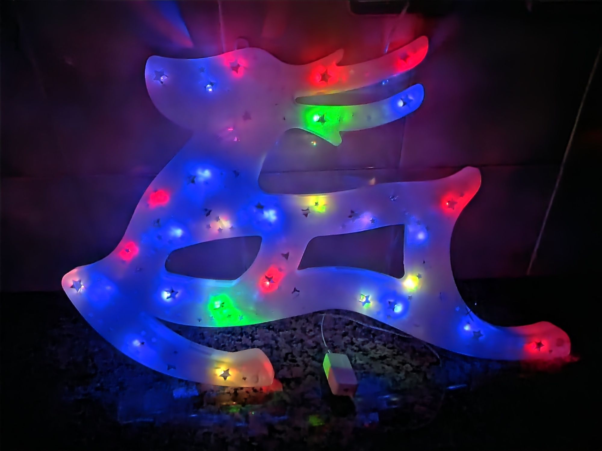 Luzes de natal Rena iluminada  LED'S casa quarto apartamento vivenda.