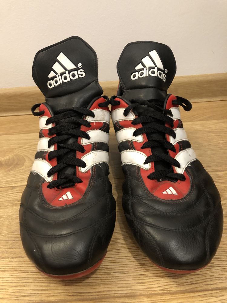 Adidas Predator 46 korki FG rzadkie czarne skóra