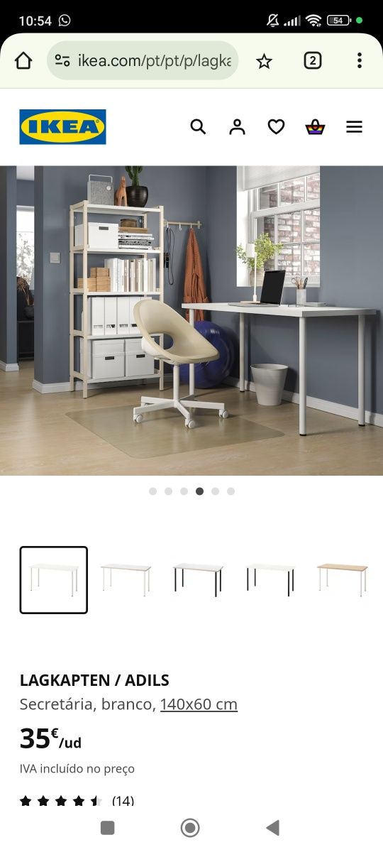 Secretária Mesa IKEA lagkapten adils