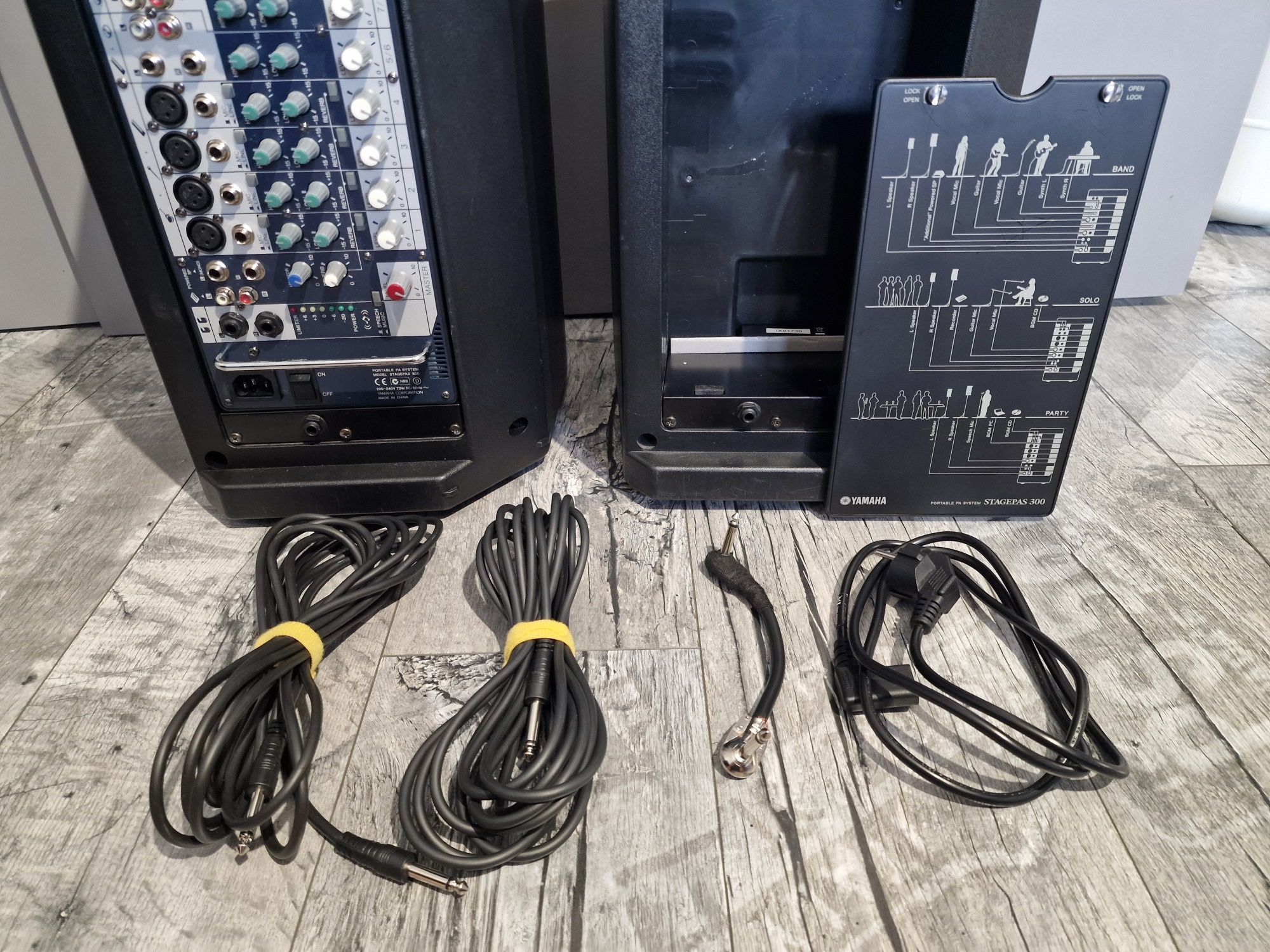 Yamaha Stagepas 300 Kolumny glośniki estradowe przenośne powermixer