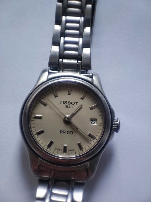 oryginalny stalowy TISSOT - sprawny piekny damski