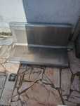 Banco em inox  perfurado