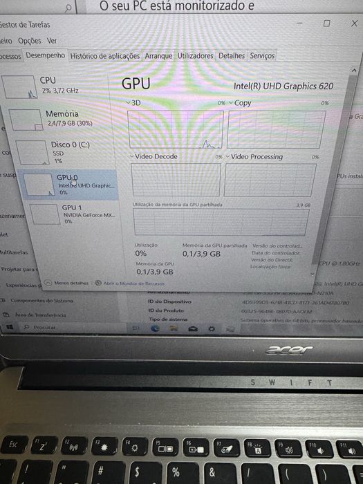 Portatil Acer I7