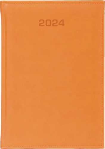 Kalendarz 2024 dzienny A5 Vivella pomarańczowy