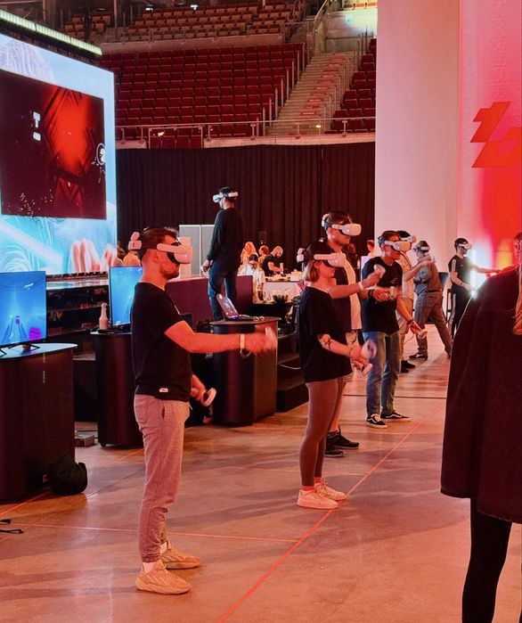 Symulatory VR + telebim oculus quest pro gogle vr wynajem na imprezę