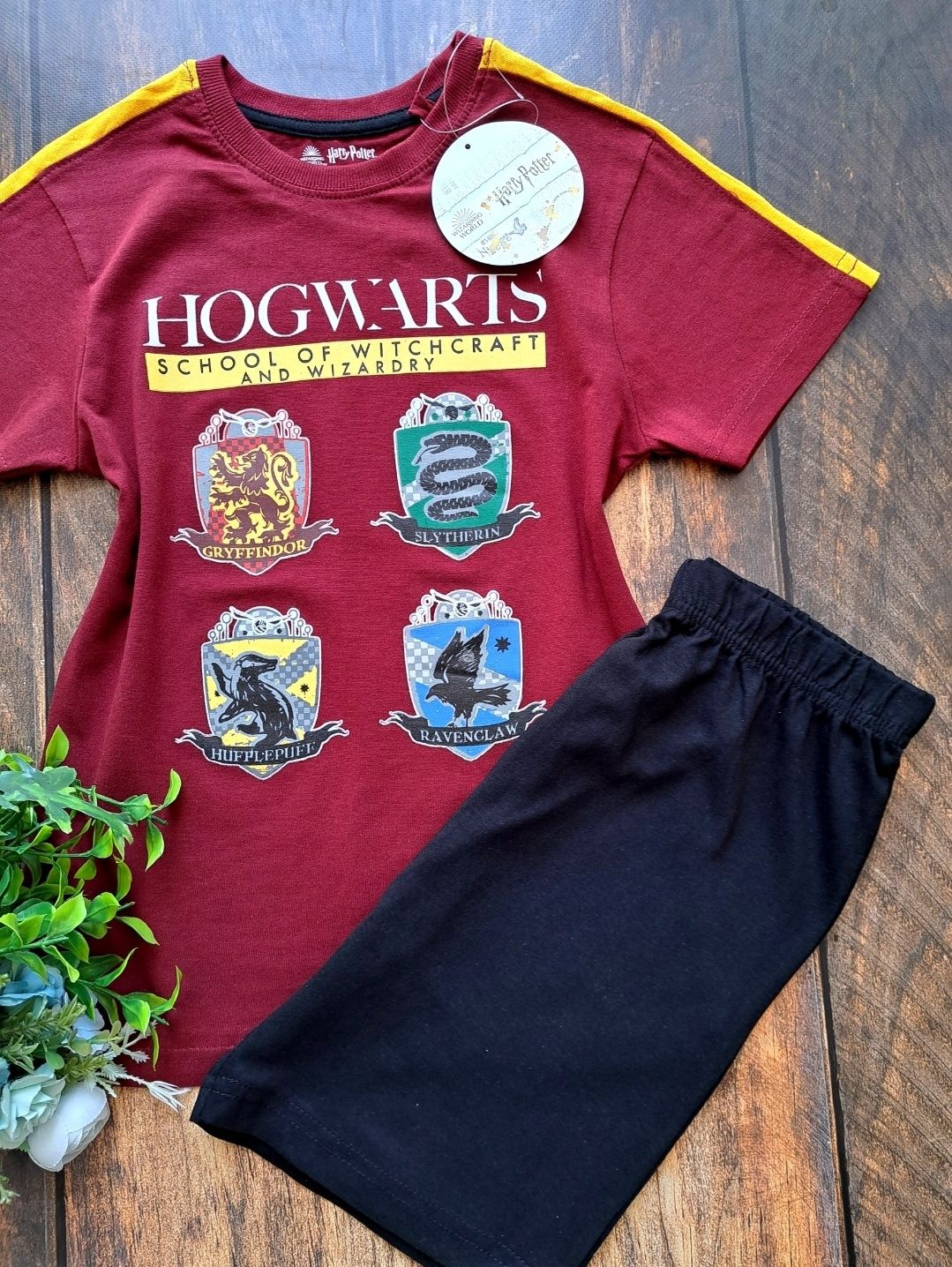 Piżama chłopięca komplet spodenki koszulka Harry Potter rozm. 158