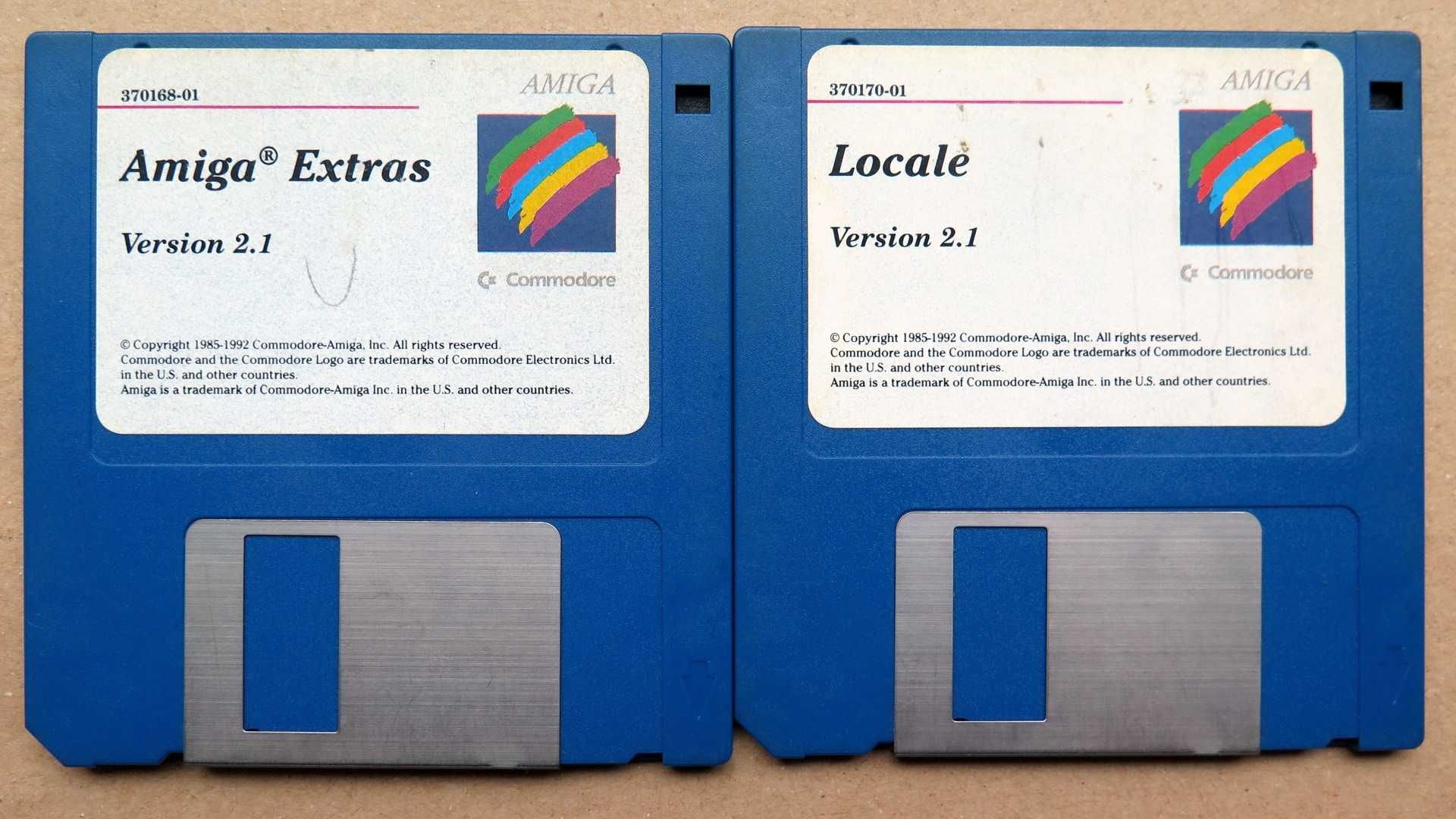 #24lis1702 -- Amiga Workbench 2.1 dyski Extras i Locale