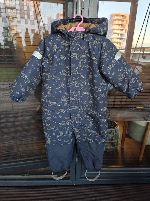 Kombinezon zimowy reflex rozmiar 92 chłopięcy granatowy liski