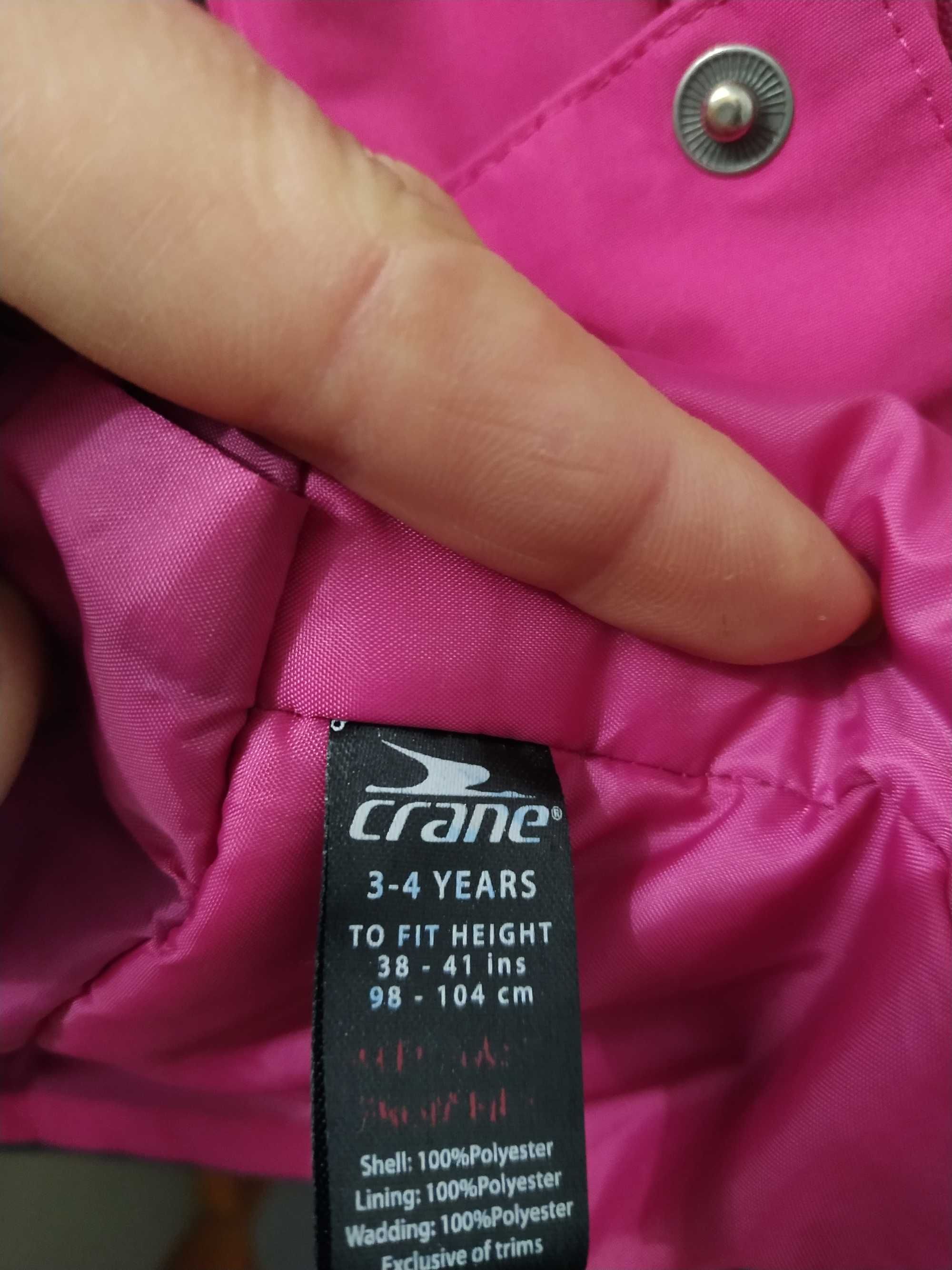 Куртка демисезон для дівчинки бренд Crane на 4 роки
