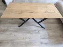 Stolik kawowy drewno Wotan /czarny loft