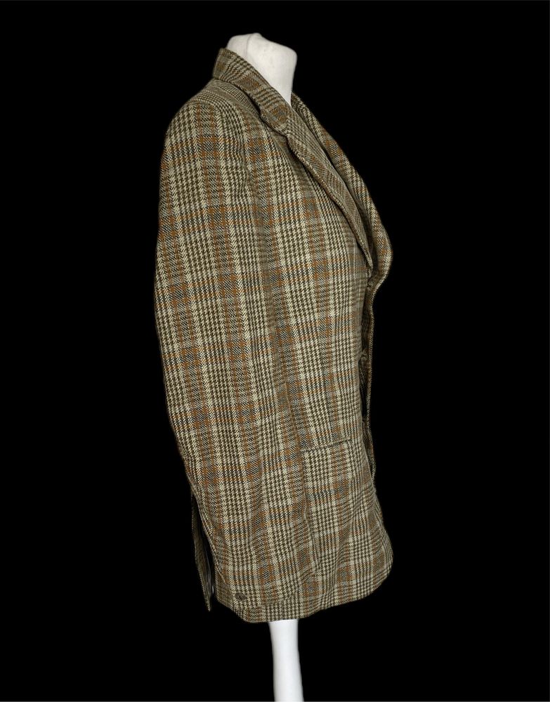 Marynarka męska Maenson Vintage 70s L  kratka 100% wełna